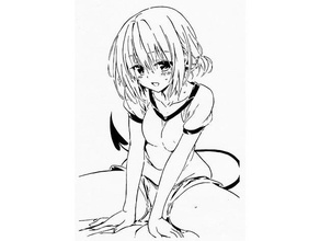 momo Deviluke estêncil anime manga love ru amar 3d print model - Mito3D