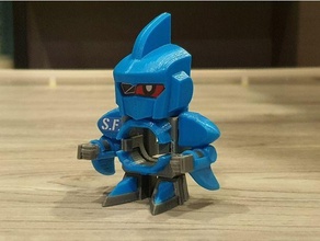 b daman ops sciabola fin azione figura bdaman marmo launcher tiratore marmi giocattoli 3d print model - Mito3D