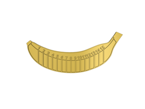 metric standard banana 3d print model - Mito3D