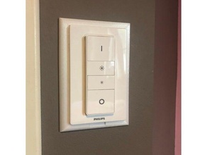 wall support hue dimmer switch niko base philips 3d print model - Mito3D