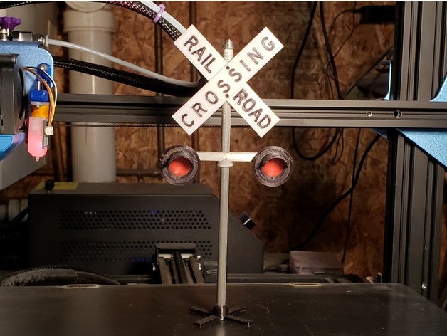 railroad crossing model 3D print model - Mito3D