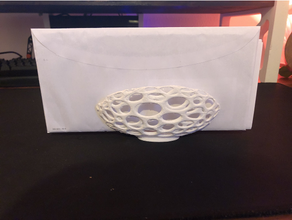 taco mektup Kulp destek Voronoi stil kanka organizatör Broorganizer temiz tasarım sıra ekipman ofis organizasyon 3d print model - Mito3D