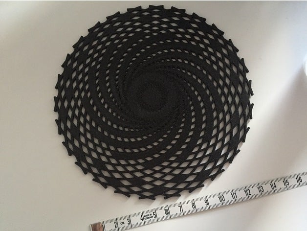 fibonacci sunwheel süs matematik Sanat 3D print model - Mito3D