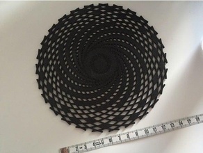 fibonacci rueda solar ornamento matemáticas Arte 3d print model - Mito3D