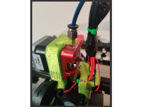 hydra fan duct stock ender 5 pro direct drive extruder mount & fillament guide creality filament 3d print model - Mito3D