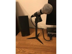 moyen micro supporter boom microphone titulaire soutien monter 3d print model - Mito3D