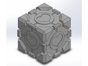 companion cube portal 3d print model - Mito3D