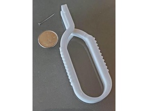 agrippant clou titulaire soutien doigt épargnant marteau portion main outil 3d print model - Mito3D