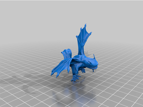 rana Drago anfibio base bestia creatura dnd miniatura mostro pianta palude 3d print model - Mito3D