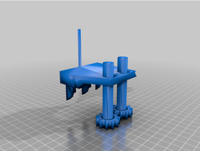 semplice ingranaggi cog Ingranaggio girare torcere 3d print model - Mito3D