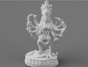 aşağı Kali tanrıça zaman ölüm kiyamet gunu 3d print model - Mito3D