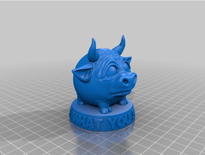 bull - yoda bull 3d print model - Mito3D