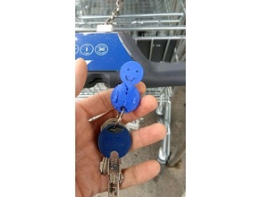 shopping cart token coin event gift keychain merchandising 3d print model - Mito3D