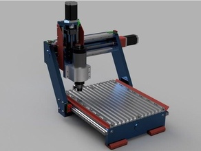 rock solid cnc router 15kw spindle machine diy table 3d print model - Mito3D
