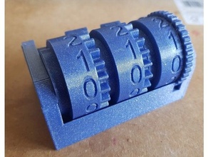 mechanical counter 3d print model - Mito3D