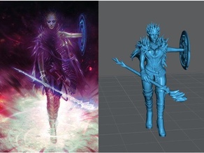 gloomhaven summoner gork's sculpts version 3d print model - Mito3D