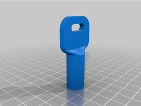 triangular key 3d print model - Mito3D