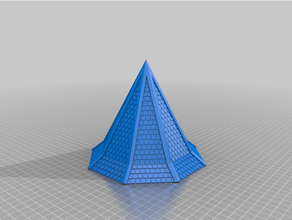 telhados octogonal ng meios comunicação altura 3d print model - Mito3D