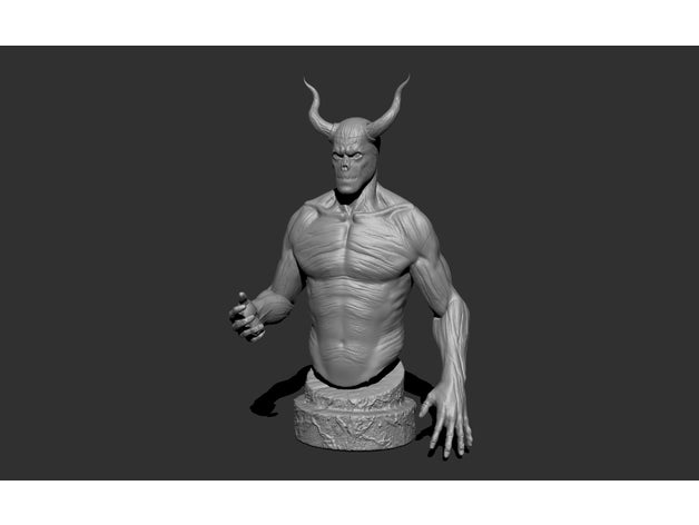 Buste Zahl Monster Kreatur 3d Drucker Schrägstrich Büste Schaffung e3d v6 Figur Geisterjäger monstre 3D print model - Mito3D