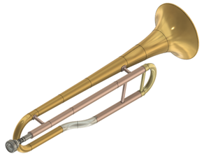 trompete válvula cornetim 3d print model - Mito3D
