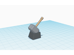 thors hammer keycap 3d print model - Mito3D