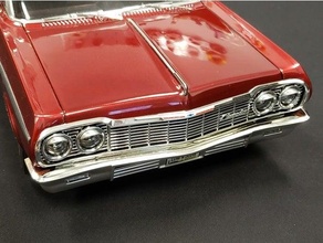 far siperlikler chevy impala alçak sürücü radyo kontrol kırmızı Kedi 3d print model - Mito3D