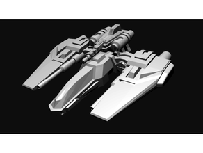 g-delta fighter minature painting space ships star ship starfighter vehicle 3d print model - Mito3D