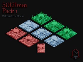 openfoliage rimasterizzato 20 mm piastrelle deserto dnd foresta tavolo giochi terreno wargaming 3d print model - Mito3D