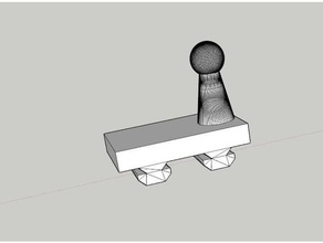updated mount rail 3d print model - Mito3D