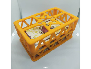 Tarot Deck Box Halter Unterstützung Egge erschütternd Pfadfinder Rollenspiel ttrpg 3d print model - Mito3D