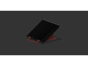 ipad stand - landscape holder tablet tabletop 3d print model - Mito3D