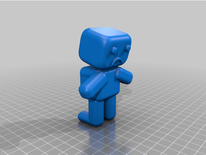 sad boy robot 3d print model - Mito3D