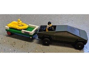 wov cibertruck Lego soltar enganche receptor 3d print model - Mito3D