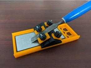 chisel sharpening guide diamond dustbunny holder honing 3d print model - Mito3D