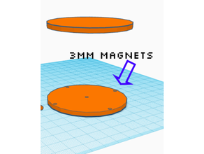 floating magnetic coasters -0987t coaster coffee magnet noice ooh snazzy yum 3d print model - Mito3D