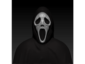 ghostface bust 3d print model - Mito3D