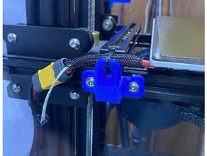 ender 6 hotbed cable strain relief 3d print model - Mito3D