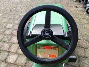 steering wheel kids tractor toy steeringwheel 3d print model - Mito3D