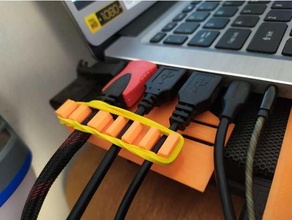 Laptop Kabel Stabilisator Halter Unterstützung Zubehör 3d print model - Mito3D