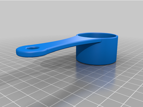 iced coffee measuring spoon 3 tsp 3d print model - Mito3D