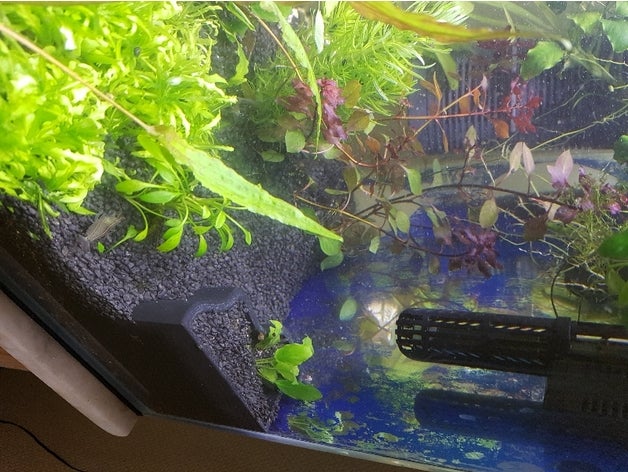 aquarium plante titulaire soutien porte 3D print model - Mito3D