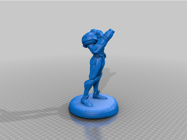 Samus base Alto poli metroid 3D print model - Mito3D