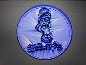 Smurfs porta copos animação desenho animado crianças montanha russa café Cola filme papasmurf smurf smurfette chá 3d print model - Mito3D