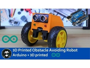obstáculo evitando robot xoxu remezclar arduino nano 3d print model - Mito3D