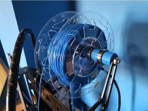 universal parametric easy spin spool holder p3steel 3d print model - Mito3D
