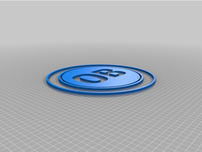 ob logo fútbol americano 3d print model - Mito3D