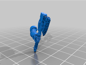 axe hands 3d print model - Mito3D