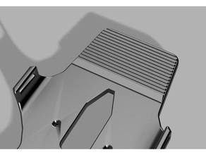 saitek luftwaffe pedals grip plate addon flight simulator logitech rudder 3d print model - Mito3D