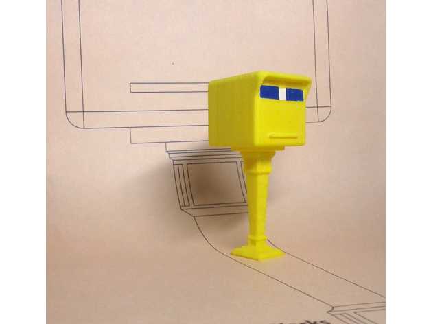 francés enviar caja ptt boite aux letras fran fácil au lettre buzon buzón buzones correo 3D print model - Mito3D