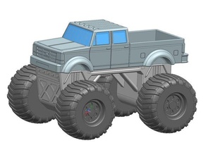 monstro caminhão vau monstertruck Super dever 3d print model - Mito3D
